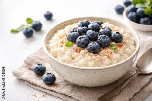 Delicious creamy rice puddi...