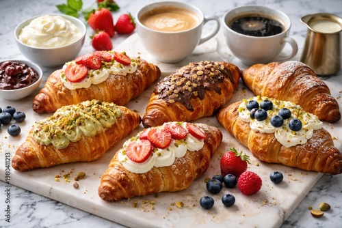 Delightful breakfast spread...
