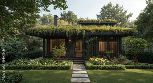 Compact house with a rich g...
