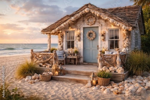 Seaside sandy cottage decor...