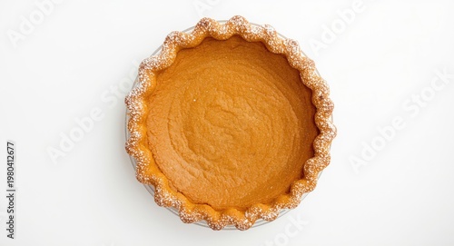 Tasty homemade pumpkin pie ...