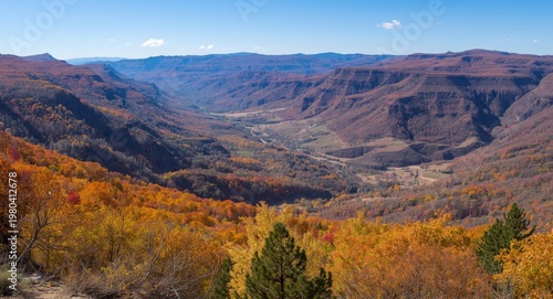 Vast valley panorama displa...