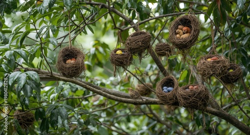 Tree showcasing diverse bir...