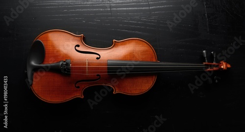 Graceful violin arranged on...