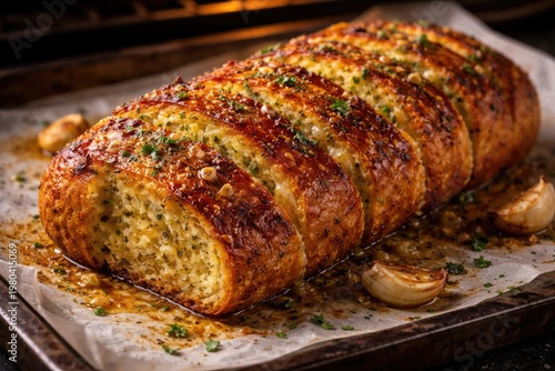 Garlic seasoned bread fresh...