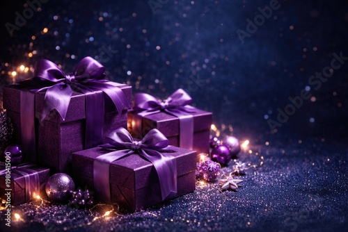 Festive elegant gift boxes ...