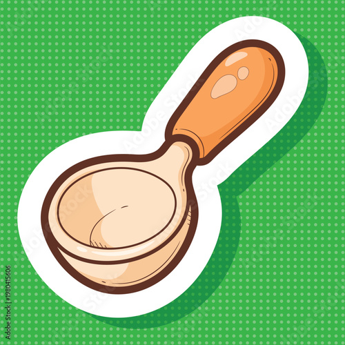 Hand Drawn Wooden Spoon