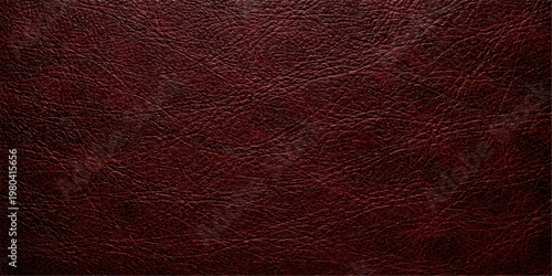 A dark brown leather texture with a rough natural pattern creates an old animal skin material surface for a macro wallpaper design backdrop