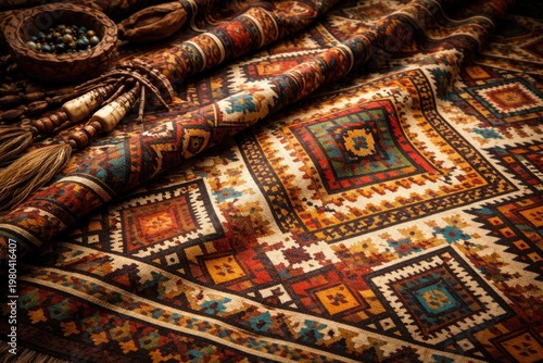 Ethnic style design featuri...