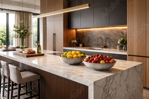 Modern kitchen interior sho...