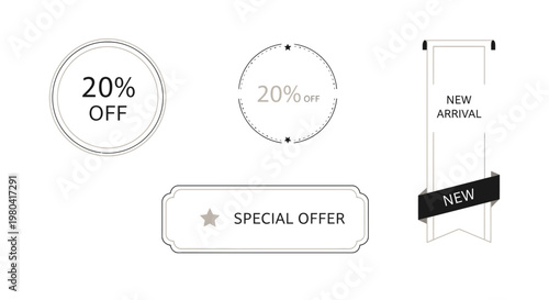 Discount Offer Labels and Badges.