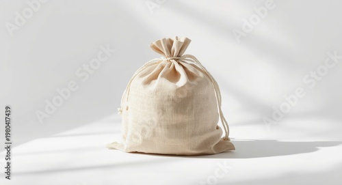 Tied sack in shape of earth...