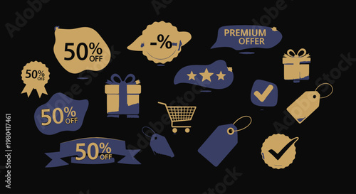 Discount Offer Labels and Icons.