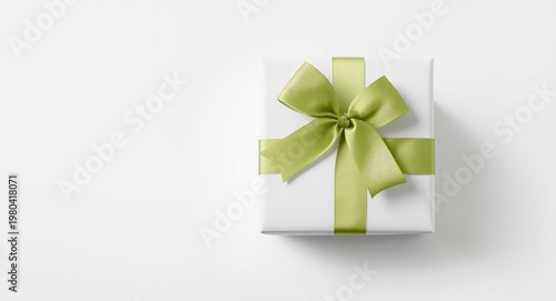 Boxed white gift with a lim...