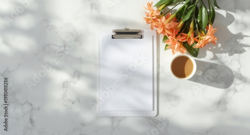 White clipboard setup next ...
