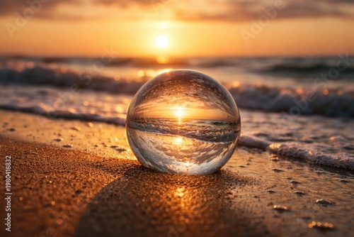 Glass Sphere Reflecting Oce...
