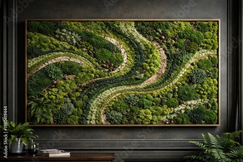 Unique preserved moss art s...