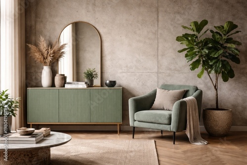 Modern living room interior...
