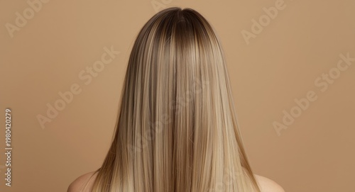 Young female's back featuri...
