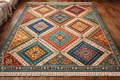 Vibrant geometric diamond p...