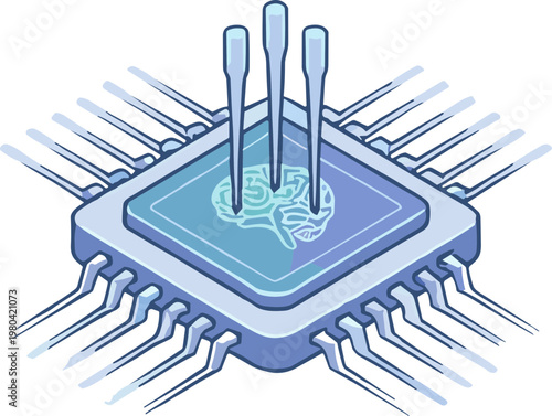 Biotech and bioengineering Illustration