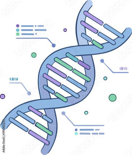 Biotech and bioengineering Illustration