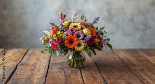 lively floral composition s...