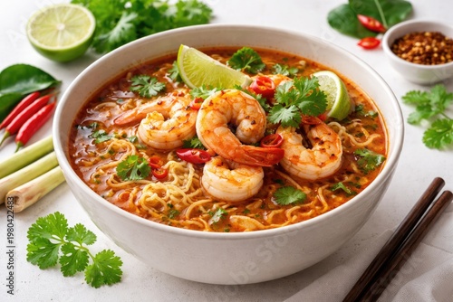 Delicious shrimp tom yum in...