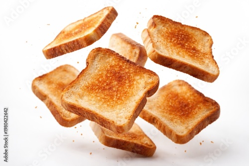 Sliced Toasted Bread Floati...