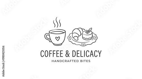 Coffee  Delicacy Handcrafted Bites Logo
