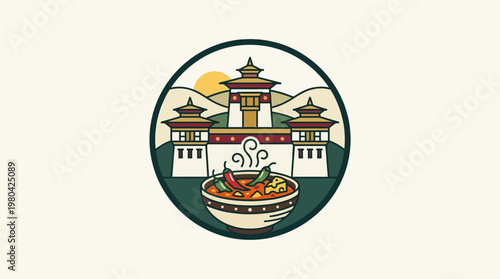 Bhutanese Culinary Delight Ema Datshi and Majestic Fortress