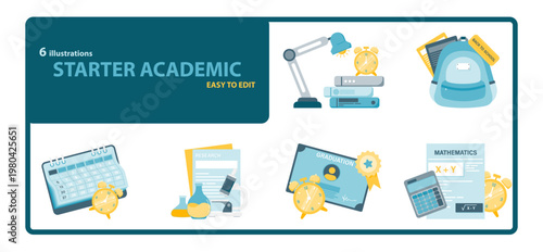 Back to School Supplies and Academic Learning Equipment Collection