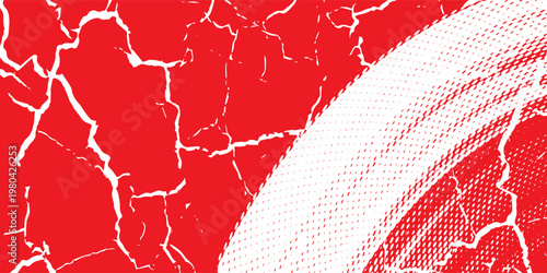 red and white brush wrap car sticker pattern abstract banner sporty lines red and white color combination grunge brush pattern racing motorsport  design, Eps 10.
