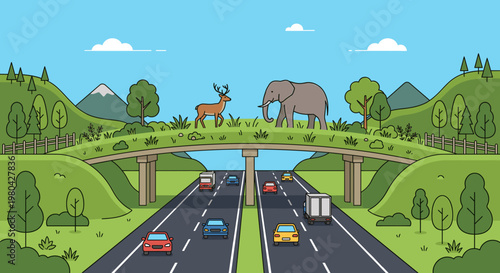 Flat Minimalist Illustration Set of Startup Pitch, Ocean Cleanup, Digital Healthcare, E-learning, Marketing Analytics, Airport Kiosk, Coffee Brewing, VR Gaming, Rocket Launch, and Home Plant Decoratio