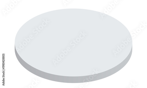 Isometric Round Stage Podium Minimal 3D Platform for Product Display