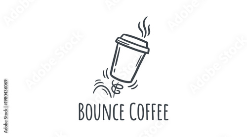 Stylized Tuna Fish Logo with Ocean Elements