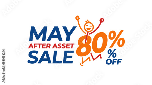 May After Asset Sale with 80% Off Promotion