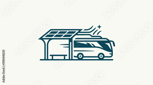 Eco-Friendly RV Charging Station Logo