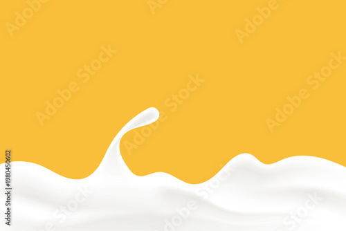 milk water splash wave background, banner design elements, promotion, product