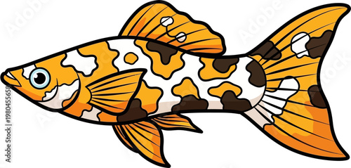 guppy fish vector art