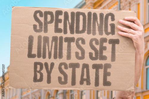 Принти на полотні "Spending Limits Set By State" Digital wallets can enforce category or amount spending restrictions