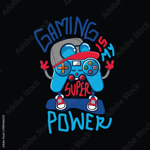 Gaming is my super power funny graphic tee