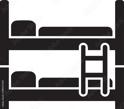 Bunk Bed, Double Deck Bed, Stacked Bed Frame, Sleeping Bunks