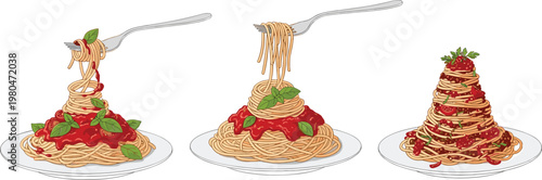 Fresh Red Caviar Illustration Set Featuring Fish Roe in Bowl with Spoon for Gourmet Seafood, Luxury Cuisine and Fine Dining Concept Isolated on White Background