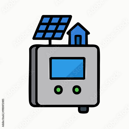 Solar powered inverter for homes, providing clean energy and reducing electricity bills