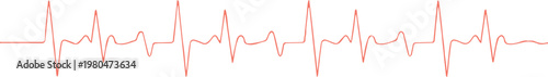 ecg medical waveform icon heart rate monitor vector