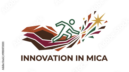 Innovative Mica Concept Abstract Logo for Business