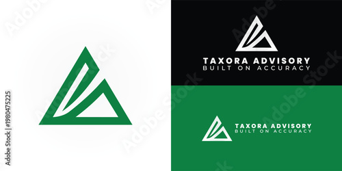 A modern geometric triangle with clean-cut lines symbolises growth and precision. This reflects the values of a professional tax advisory brand that focuses on clarity and stable financial guidance.