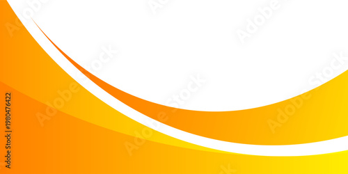 orange business wave banner background on white background. abstract vector illustration 10 EPS