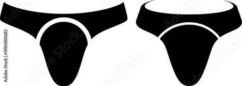 Cricket abdominal guard silhouette protective gear for batsmen wicketkeepers